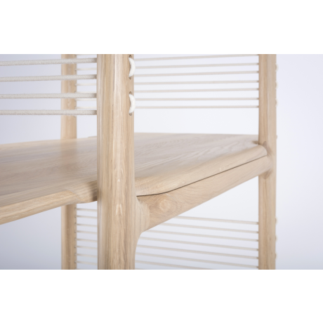 Muse room divider houten boekenkast naturel - 140 cm afbeelding2 - 1