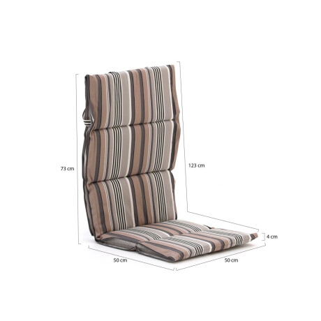 Madison Fiber hoog tuinkussen set van 6 - Laagste prijsgarantie! afbeelding2 - 1