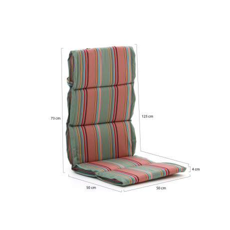 Madison Fiber hoog tuinkussen set van 6 - Laagste prijsgarantie! afbeelding2 - 1