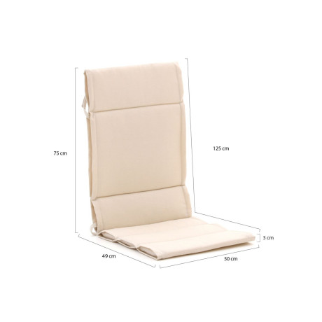 Madison Fiber tuinkussen hoog 125x50cm - Laagste prijsgarantie! afbeelding2 - 1