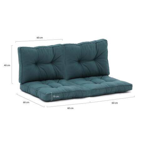 Madison Florance loungekussenset zit ca. 60x60cm rug ca. 60x40cm 4-delig - Laagste prijsgarantie! afbeelding2 - 1