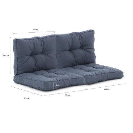 Madison Florance loungekussenset zit ca. 60x60cm rug ca. 60x40cm 4-delig - Laagste prijsgarantie! afbeelding2 - 1