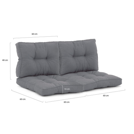 Madison Florance loungekussenset zit ca. 60x60cm rug ca. 60x40cm 4-delig - Laagste prijsgarantie! afbeelding2 - 1