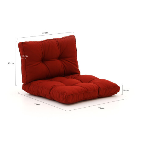 Madison Florance loungekussenset zit ca. 73x73cm rug ca. 73x43cm 2-delig - Laagste prijsgarantie! afbeelding2 - 1