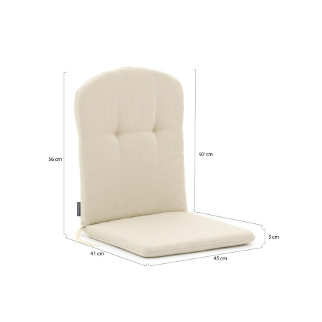 Madison Kuip tuinkussens hoog 96x45cm - Laagste prijsgarantie! afbeelding2 - 1