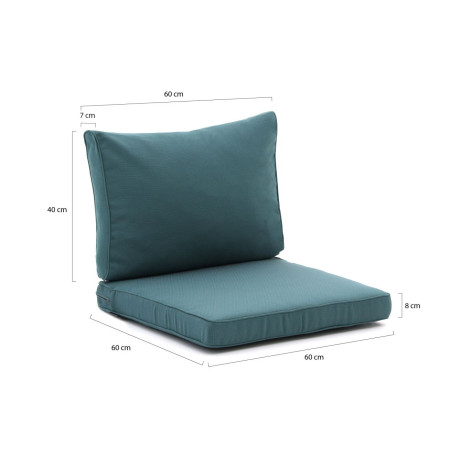 Madison loungekussenset luxe zit 60x60 rug 60x40 2-delig - Laagste prijsgarantie! afbeelding2 - 1