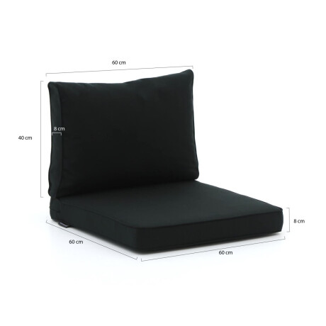 Madison loungekussenset luxe zit 60x60cm rug 60x40cm 2-delig - Laagste prijsgarantie! afbeelding2 - 1
