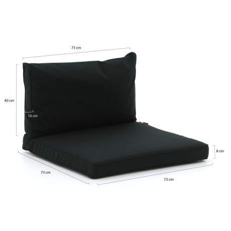 Madison loungekussenset luxe zit 73x73cm rug 73x40cm 2-delig - Laagste prijsgarantie! afbeelding2 - 1