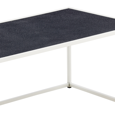 Magnus metalen tuin salontafel grijs - 110 x 60 cm afbeelding2 - 1