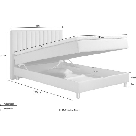 Maintal Boxspring met bedkist en topmatras van koudschuim afbeelding2 - 1