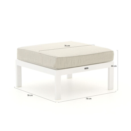 Manifesto Alzano lounge voetenbank 78x78cm - Laagste prijsgarantie! afbeelding2 - 1
