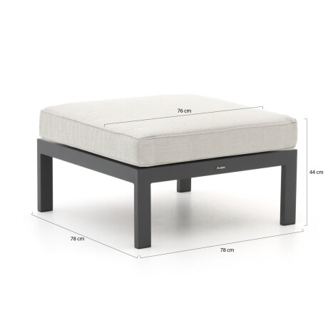 Manifesto Alzano lounge voetenbank 78x78cm - Laagste prijsgarantie! afbeelding2 - 1