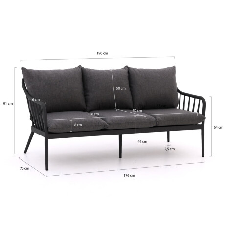 Manifesto Celante lounge tuinbank 3-zits 182cm - Laagste prijsgarantie! afbeelding2 - 1