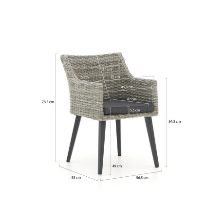 Manifesto Matese/Sestino 220cm dining tuinset 7-delig - Laagste prijsgarantie! afbeelding2 - 1