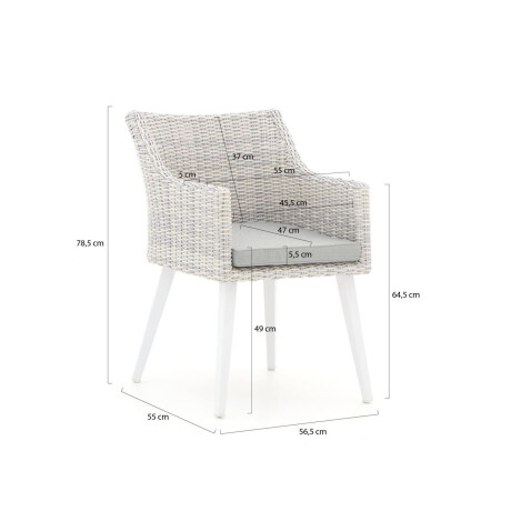 Manifesto Matese/Sora 220cm dining tuinset 7-delig - Laagste prijsgarantie! afbeelding2 - 1