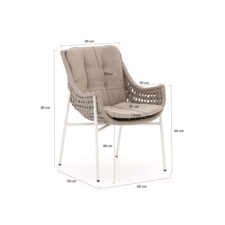 Manifesto Novara/Furato ellips 200cm dining tuinset 5-delig - Laagste prijsgarantie! afbeelding2 - 1