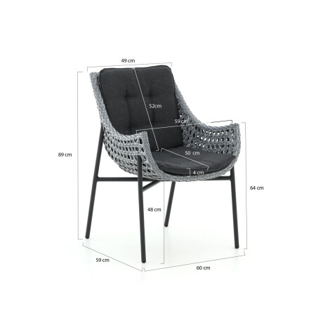 Manifesto Novara/Furato ellips 240cm dining tuinset 7-delig - Laagste prijsgarantie! afbeelding2 - 1