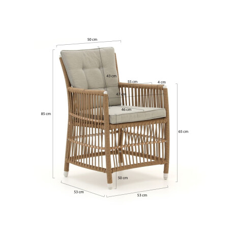 Manifesto Ortello/Induno Deens Ovaal 240cm dining tuinset 7-delig - Laagste prijsgarantie! afbeelding2 - 1