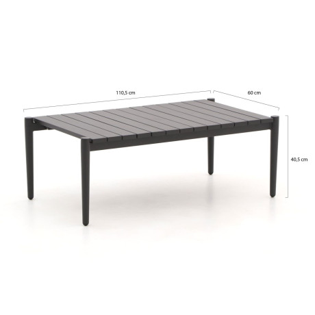 Manifesto Salera lounge tuintafel 110,5x60x40,5cm - Laagste prijsgarantie! afbeelding2 - 1