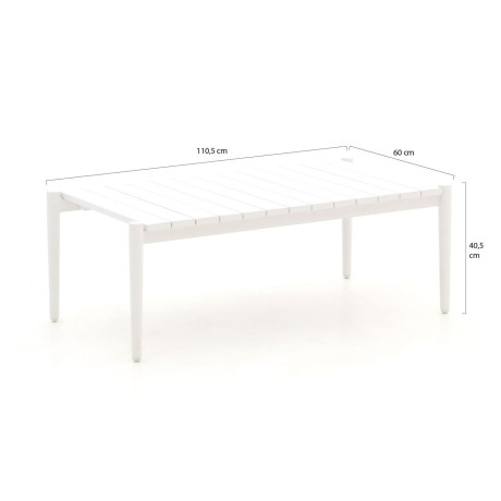 Manifesto Salera lounge tuintafel 110,5x60x40,5cm - Laagste prijsgarantie! afbeelding2 - 1