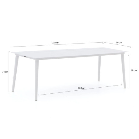 Manifesto Sora dining tuintafel 220x90x74cm - Laagste prijsgarantie! afbeelding2 - 1