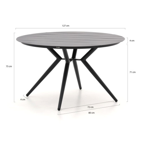 Manifesto Sora dining tuintafel ø 127cm (h:75cm) - Laagste prijsgarantie! afbeelding2 - 1