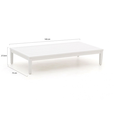 Manifesto Valero lounge tuintafel 140x75x27,5cm - Laagste prijsgarantie! afbeelding2 - 1