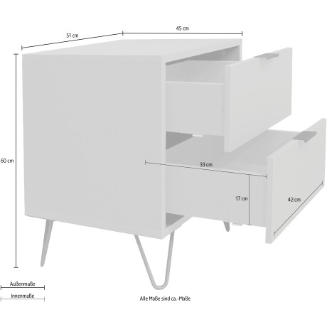 Mäusbacher Kast Bonnie Breedte 51 cm met draadframe afbeelding2 - 1