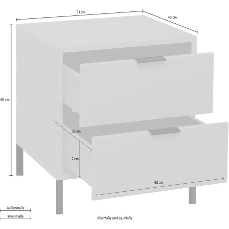 Mäusbacher Kast Bonnie Breedte 51 cm met vierkant frame afbeelding2 - 1