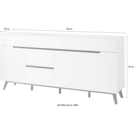 MCA furniture Dressoir Cervo Breedte ca. 193 cm afbeelding2 - 1