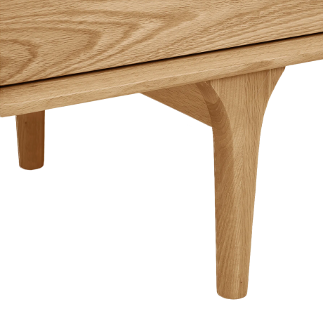 Mels eikenhouten tv meubel naturel - 180 x 45 cm afbeelding2 - 1