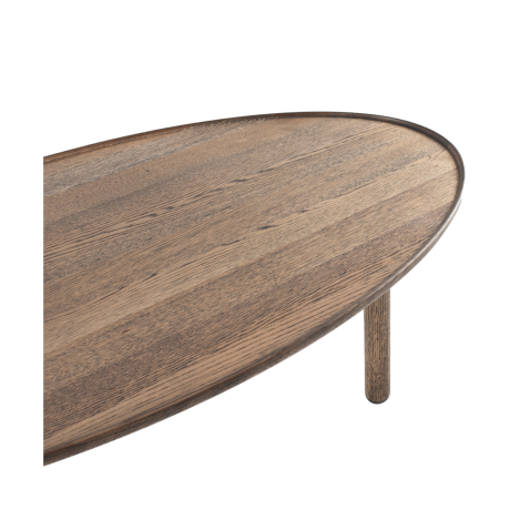 Mu coffee table houten salontafel donker eiken - 120 x 65 cm afbeelding2 - 1