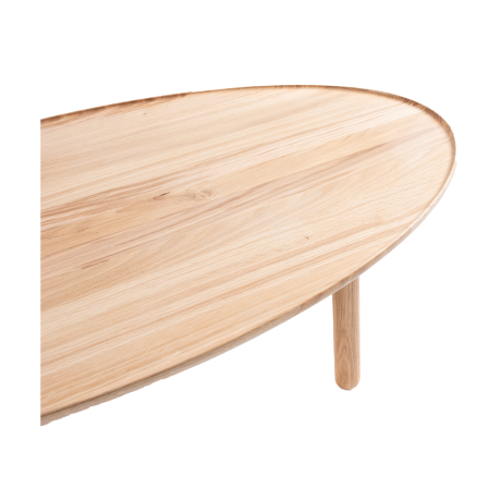 Mu coffee table houten salontafel whitewash - 150 x 80 cm afbeelding2 - 1
