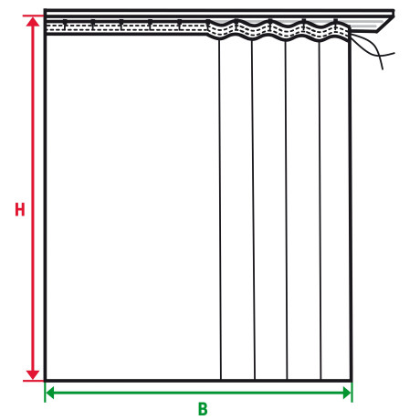 my home Gordijn Sola Breedte: 130 cm of 270 cm, 1 sjaal, effen, verduistering, extra breed (1 stuk) afbeelding2 - 1