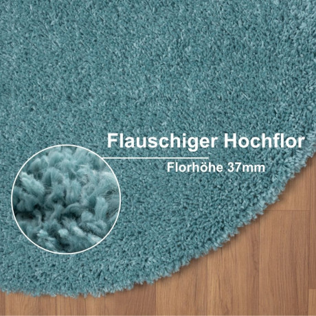 Myflair Möbel & Accessoires Hoogpolig vloerkleed My Shaggy Shaggy, uni kleuren, licht glanzend, microvezel, extra fluffy afbeelding2 - 1
