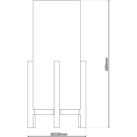 näve Led-tafellamp "MADITA" H: ca. 48 cm Accu-werking, incl. USB-C-kabel, houten frame, textielscherm, dimbaar (1 stuk) afbeelding2 - 1