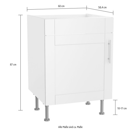 OPTIFIT Gootsteenkast Ahus Breedte 60 cm afbeelding2 - 1