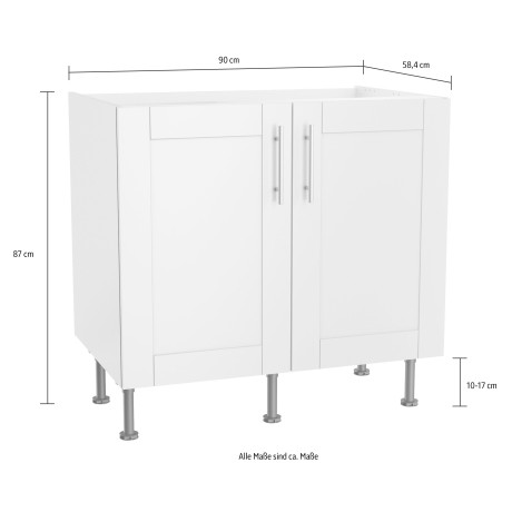 OPTIFIT Gootsteenkast Ahus Breedte 90-130 cm afbeelding2 - 1