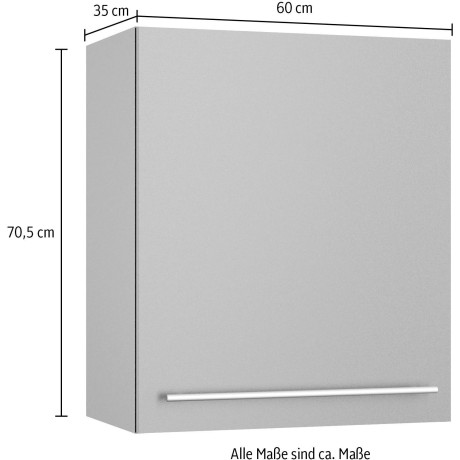 OPTIFIT Hangkast Bern2 Breedte 60 cm, 1 deur, 2 planken afbeelding2 - 1