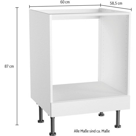 OPTIFIT Ombouwkast voor oven Bern2 Breedte 60 cm, ombouwkast voor inbouwovens, 1 vaste afdekking afbeelding2 - 1