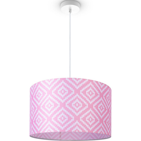 Paco Home Hanglamp Hugo Stella Pendellamp woonkamer lampenkap stof rond retro vintage textiel afbeelding2 - 1
