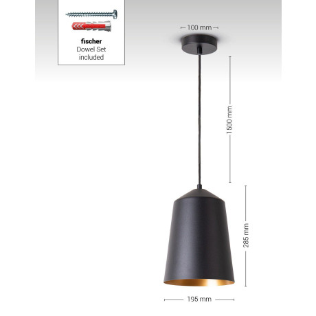 Paco Home Plafondlamp Jackson Woonkamer aluminium poedercoating industrieel ontwerp E27 afbeelding2 - 1