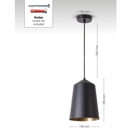 Paco Home Plafondlamp Jackson Woonkamer aluminium poedercoating industrieel ontwerp E27 afbeelding2 - 1