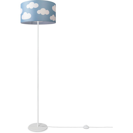 Paco Home Staande lamp Luca Cosmo Vloerlamp kinderkamer stoffen lampenkap speelkamer wolken E27 afbeelding2 - 1