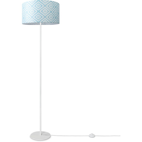 Paco Home Staande lamp Luca Stella Vloerlamp stoffen lampenkap retro vintage E27 textielkap afbeelding2 - 1