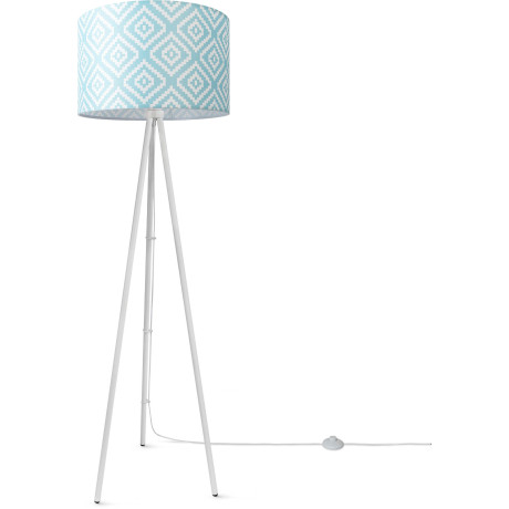 Paco Home Staande lamp Trina Stella Driepotige moderne stof lampenkap vintage ontwerp textiel woonkamer afbeelding2 - 1