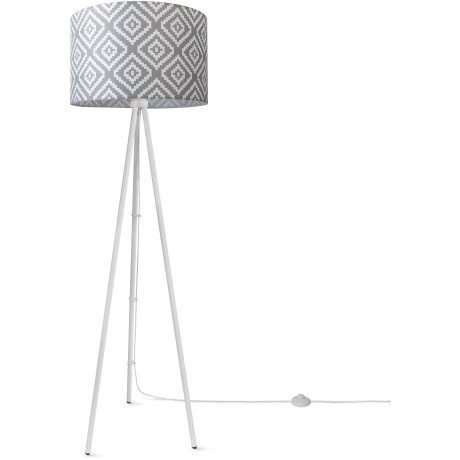 Paco Home Staande lamp Trina Stella Driepotige moderne stof lampenkap vintage ontwerp textiel woonkamer afbeelding2 - 1