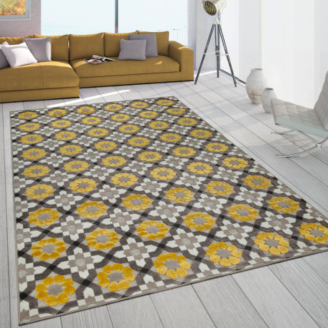 Paco Home Vloerkleed Charleroi 492 3d-design, motief bloemen, geschikt voor binnen en buiten afbeelding2 - 1