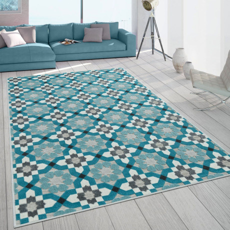 Paco Home Vloerkleed Charleroi 492 3d-design, motief bloemen, geschikt voor binnen en buiten afbeelding2 - 1