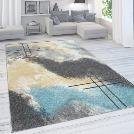 Paco Home Vloerkleed Petit 481 Korte pool, modern abstract motief, pastelkleuren afbeelding2 - 1